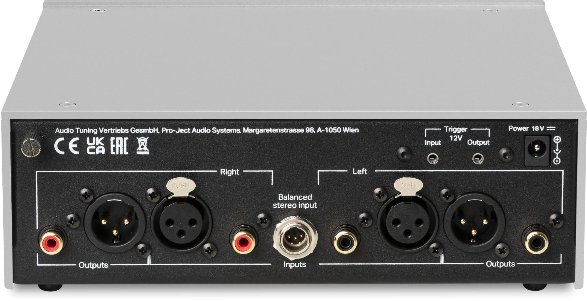 Pro-ject phono box DS3 B silver preamplificatore phono regolabile