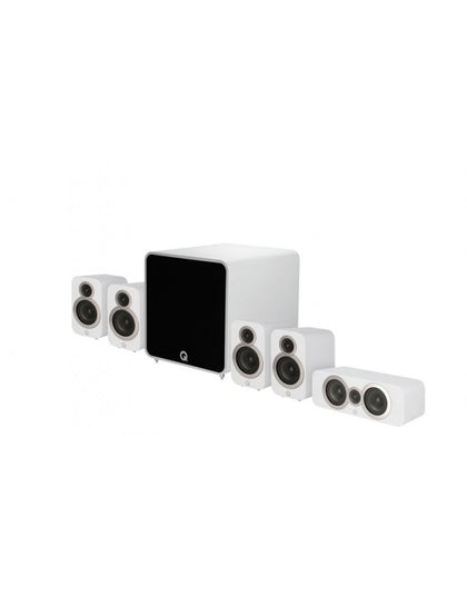 Q Acoustics 3010i plus cinema pack bianco kit 5.1 home cinema completo