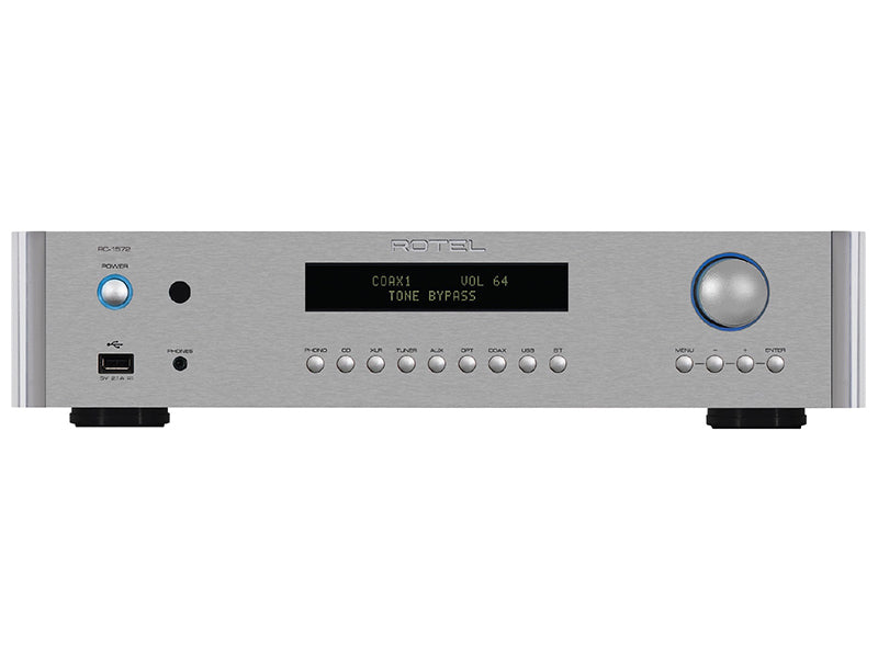 ROTEL RC 1572 SILVER PREAMPLIFICATORE USCITE BILANCIATE NUOVO GARANZIA ITALIA