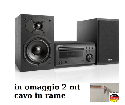 Denon RCDM41 nero + casse sistema completo