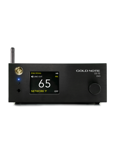 Gold Note DS-10 PLUS nero preamplificatore, streamer dac e ampli cuffie