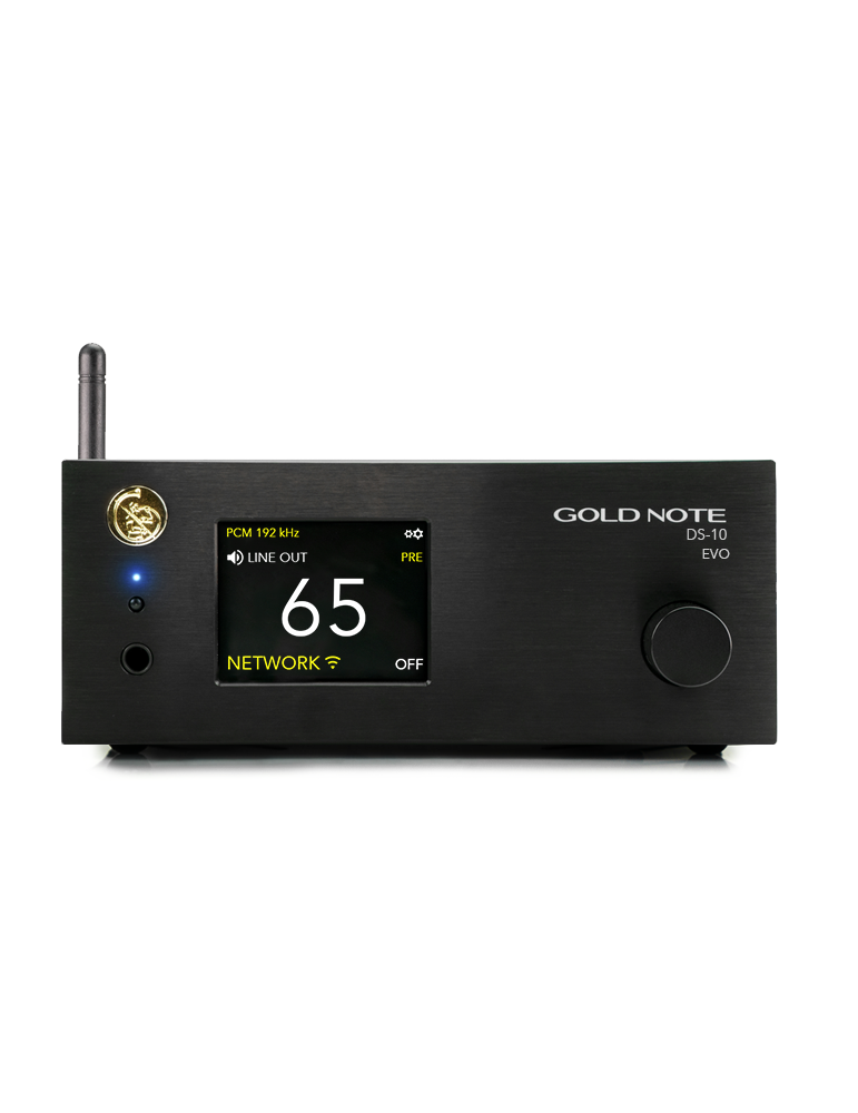 Gold Note DS-10 PLUS nero preamplificatore, streamer dac e ampli cuffie