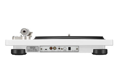 Denon dp 400 bianco giradischi semiautomatico braccio a S e testina MM