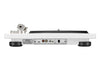 Denon dp-400 bianco giradischi semiautomatico braccio a S e testina MM