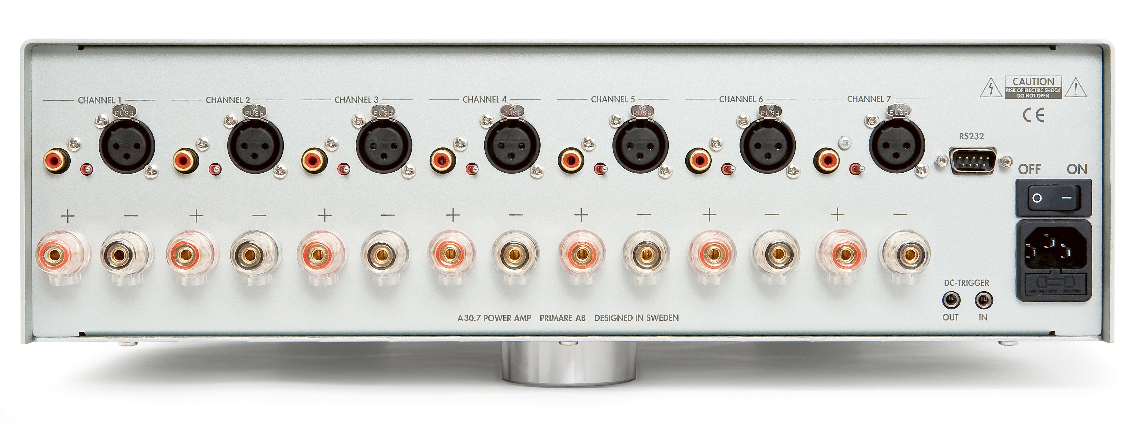 Primare A30.7 Finale di potenza multicanale per applicazioni A/V. 150 W x 7