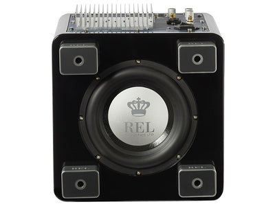 Rel Acoustics T/5X bianco Subwoofer amplificato in sospensione pneumatica in classe A/B