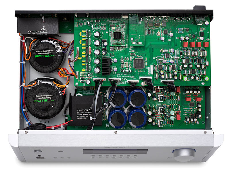 Rotel RC-1590MKII silver preamplificatore stereo con convertitore D/A 32bit/384KHz