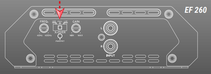Impact EF260 amplificatore 2x60 watt rms AB auto turn on ingressi hi-level
