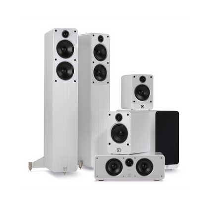 Q Acoustics CONCEPT CINEMA 5.1 BIANCO LACCATO KIT CASSE NUOVO GARANZIA ITALIA