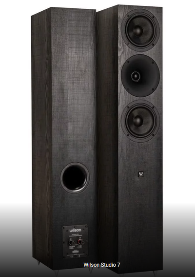 Wilson speakers studio 7 nero diffusori da pavimento bass reflex