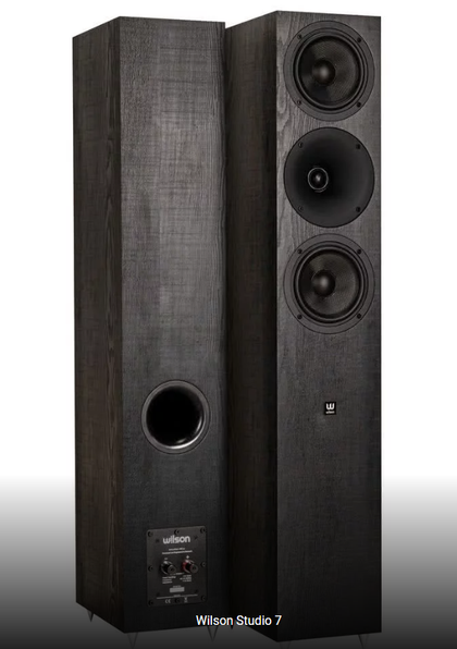 Wilson speakers studio 7 nero diffusori da pavimento bass reflex