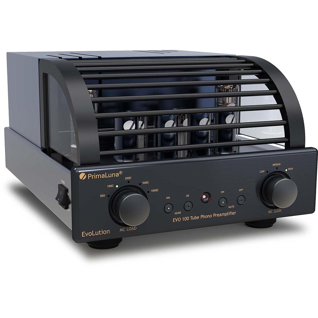 Primaluna Evo 100 phono nero preamplificatore MM/MC regolabile a valvole