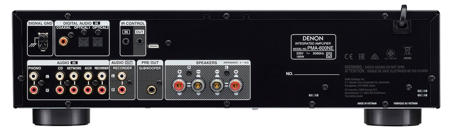 Denon PMA600NE nero integrato 2x70 watt con bluetooth e phono MM