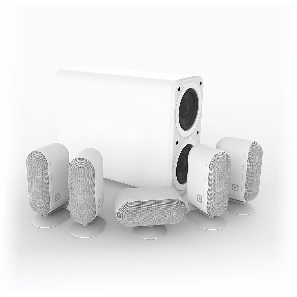 Q Acoustics Q7000i PLUS BIANCO SISTEMA 5.1 COMPLETO DI SUB ATTIVO NUOVO GARANZIA ITALIA