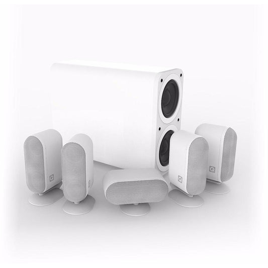 Q Acoustics Q7000i PLUS BIANCO SISTEMA 5.1 COMPLETO DI SUB ATTIVO NUOVO GARANZIA ITALIA