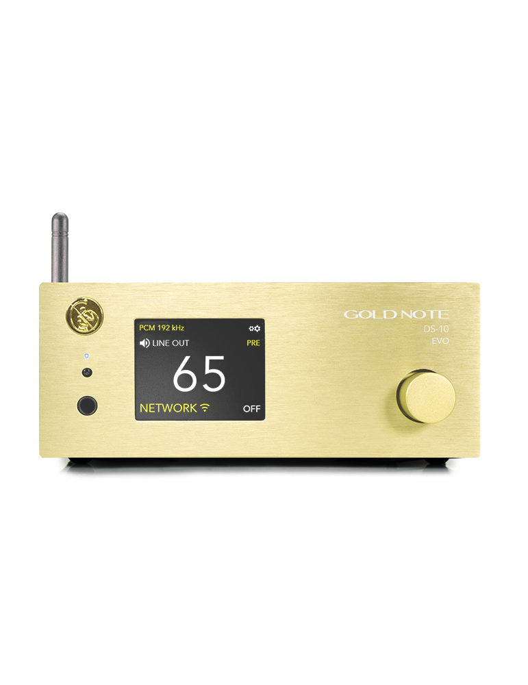 Gold Note DS-10 PLUS gold preamplificatore, streamer dac e ampli cuffie