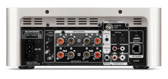 Marantz Melody MCR612 gold amplificatore CD, radio DAB + e sorgenti di streaming musicale HEOS