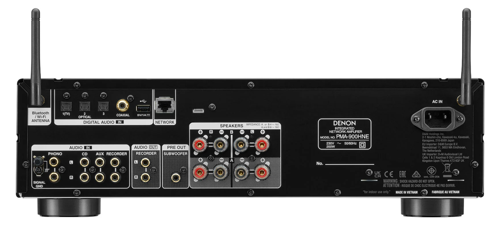 Denon PMA900HNE silver amplificatore con dac e streamer hd