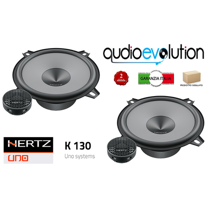 HERTZ K130 K 130 KIT 2 VIE DA 130 mm CON TWEETER E CROSSOVER NUOVO