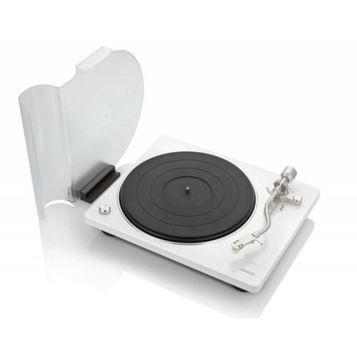 Denon dp 400 bianco giradischi semiautomatico braccio a S e testina MM