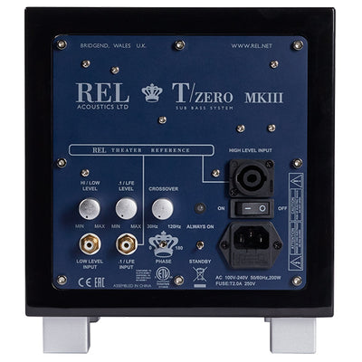 Rel Acoustic T Zero MKIII nero subwoofer attivo  in sospensione pneumatica