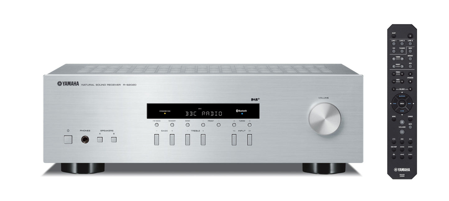 Yamaha R-S202D silver sintoamplificatore stereo con radio DAB nuovo