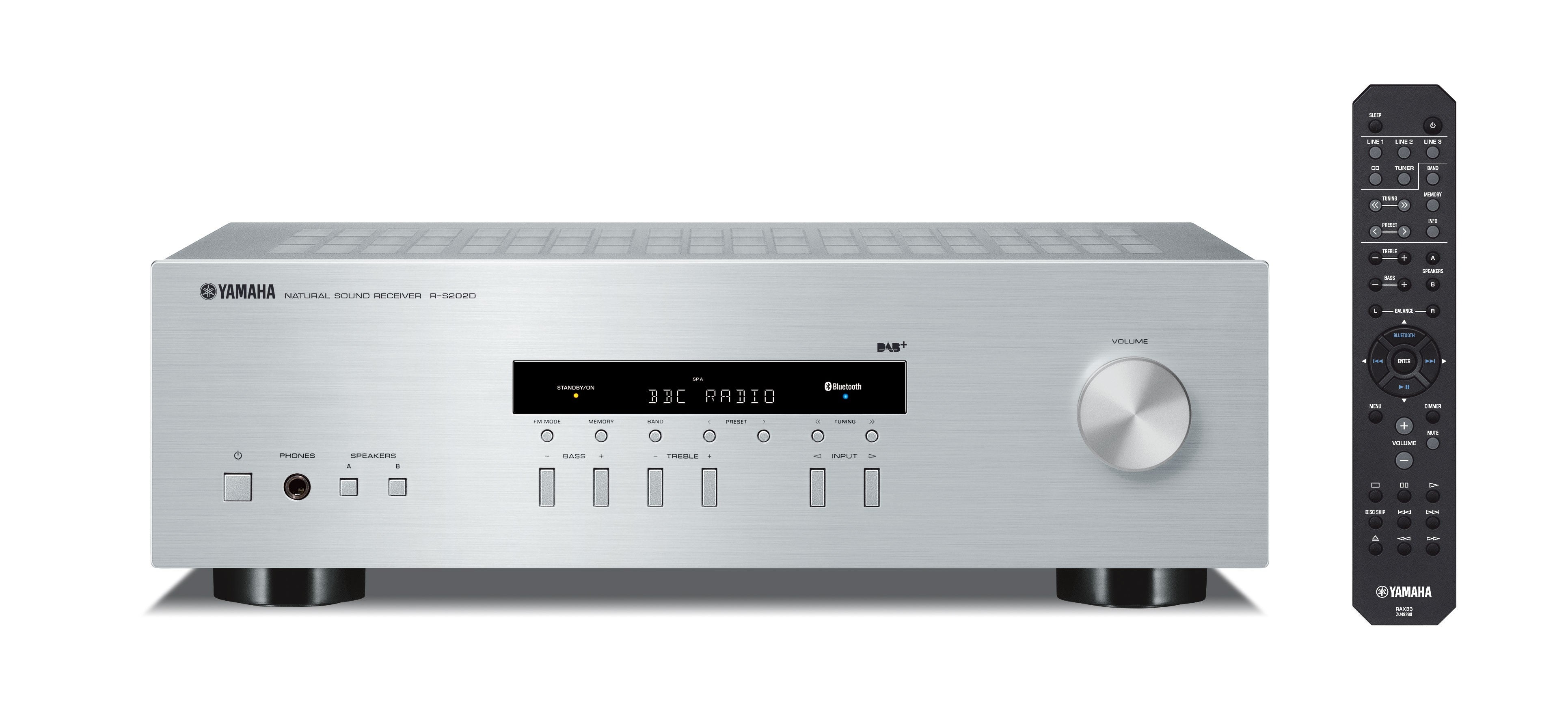 Yamaha R-S202D silver sintoamplificatore stereo con radio DAB nuovo