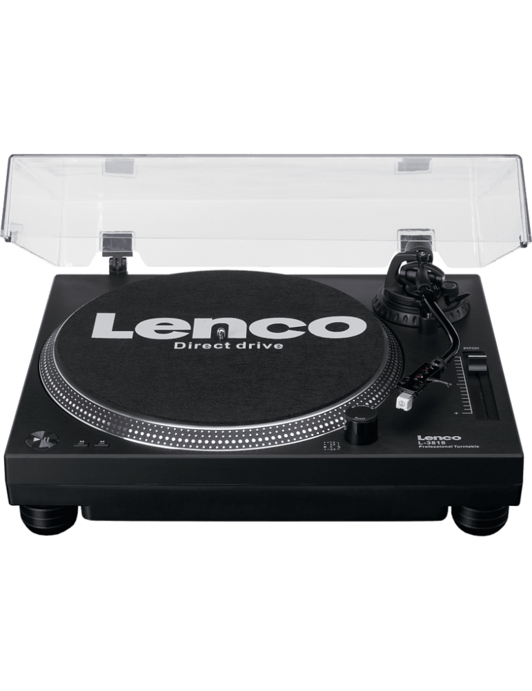 Lenco L-3818 giradischi con trazione diretta con usb e completo di testina AT3600