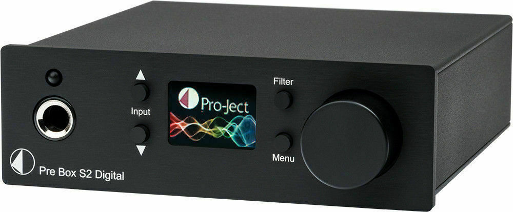 PRO-JECT PRE BOX S2 DIGITAL NERO PREAMPLIFICATORE-DAC-AMPLIFICATORE CUFFIA CON DSD512 NUOVO GARANZIA ITALIA