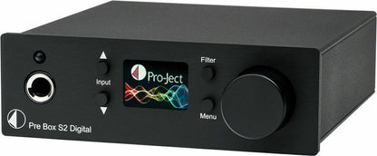 PRO-JECT PRE BOX S2 DIGITAL NERO PREAMPLIFICATORE-DAC-AMPLIFICATORE CUFFIA CON DSD512 NUOVO GARANZIA ITALIA