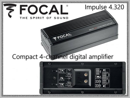 FOCAL IMPULSE 4.320 MINI AMPLIFICATORE 4 CANALI NUOVO GARANZIA ITALIA