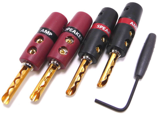 Audioquest BFA SURE GRIP 300 GOLD SET 4 BANANE PER CAVI DI POTENZA