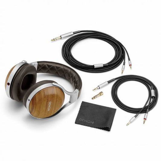 Denon AH-D9200 cuffia chiusa TOP padiglioni in bamboo e driver in Nanofiber