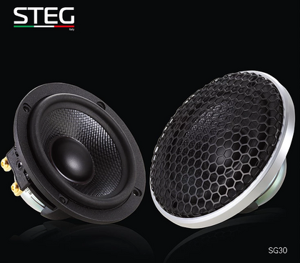 STEG SG30 COPPIA MEDI DA 87mm MAGNETE AL NEODIMIO SOUND QUALITY NUOVI