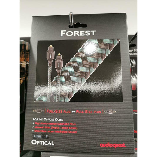 AUDIOQUEST FOREST OPTILINK CAVO OTTICO TOSLINK 1,5 MT IN POLIMERO HQ ORIGINALE