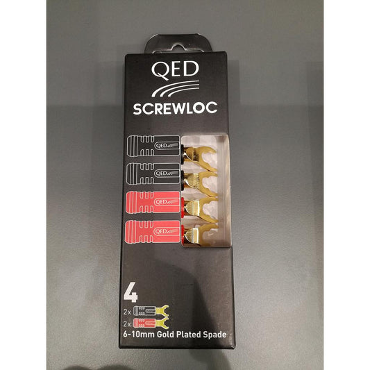 QED SCREWLOC SET 4 FORCELLE 4mm A VITE IN RAME OTTIME PER TERMINAZIONI CAVI POTENZA