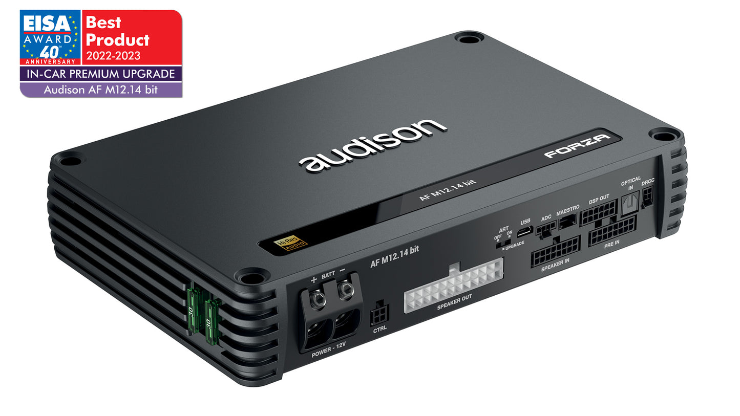 Audison AF M12.14 bit amplificatore a 12 canali con DSP per audio ad alta risoluzione