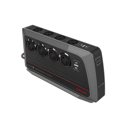 Audioquest powerquest 3 multipresa 8 schuko filtri anti rumore e protezione contro le sovratensioni