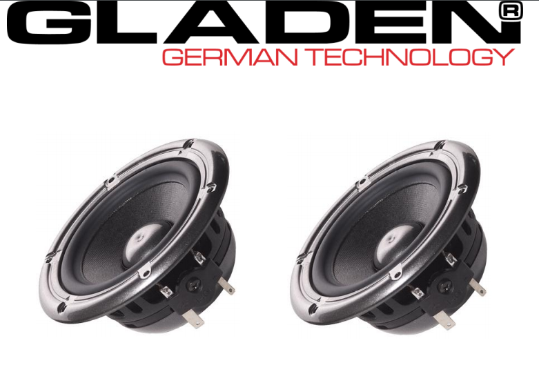 Gladen AEROSPACE 80 coppia mid-range da 80mm 3 ohm impedenza