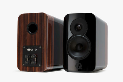 Q Acoustics concept 300 nero-palissandro diffusori 2 vie + stand tensegrity