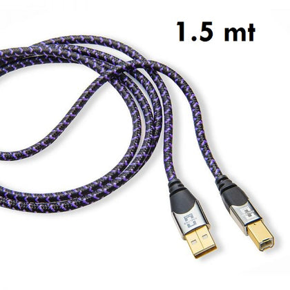 Analysis plus purple plus usb 2.0 A-B da 1.5 mt rame puro doppia schermatura