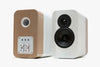 Q Acoustics concept 300 bianco-quercia diffusori 2 vie + stand tensegrity