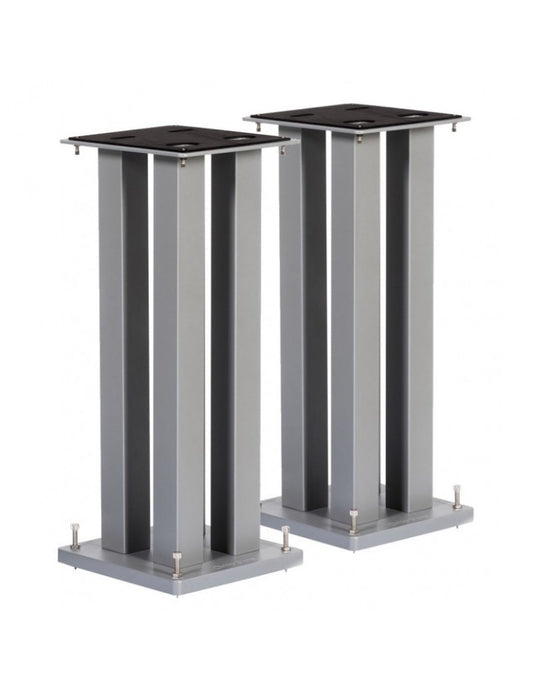 Norstone Stylum Square argento coppia stand a 4 colonne