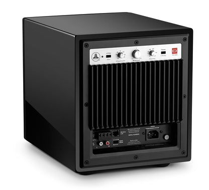 JL AUDIO D108 V2 nero laccato subwoofer attivo da 500 watt rms
