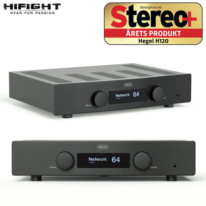 Hegel H120 nero amplificatore DAC NETWORK perfetto per l'era digitale 2x120 watt