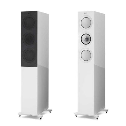 Kef R5 bianco laccato coppia diffusori da pavimento 3 vie con Uni-Q