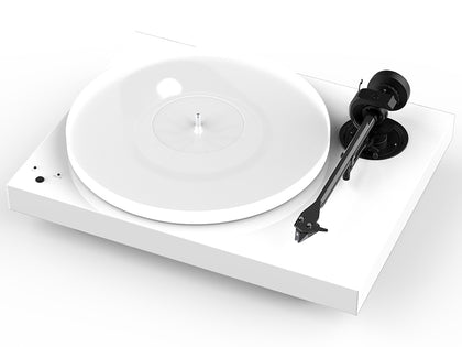 Pro-ject X1 bianco giradischi a cinghia motore DC braccio e regolazione della velocità 33/45