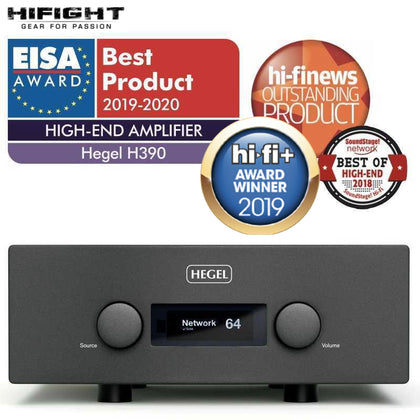 Hegel H390 amplificatore integrato 2x250 watt dac con supporto MQA e DSD