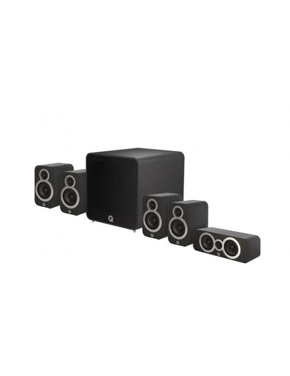 Q Acoustics 3010i plus cinema pack nero kit 5.1 home cinema completo