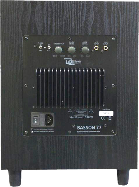 Davis Acoustics basson 77 subwoofer amplificato 600 watt